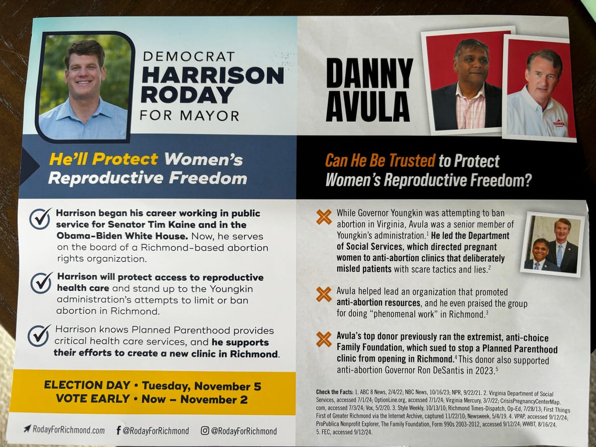 As Roday escalates abortion-related attacks, Avula campaign blasts ‘false’ claims