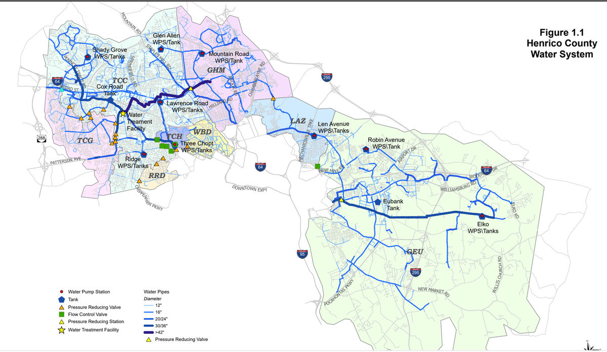 Henrico weighs choice between breaking off from Richmond water system or pursuing more regional cooperation