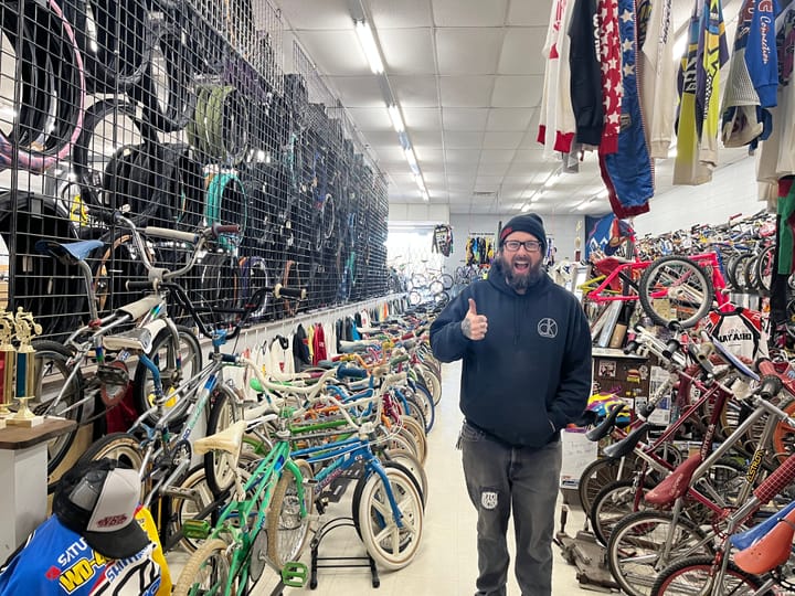 One of the world's biggest collections of BMX bikes is in Richmond's East End